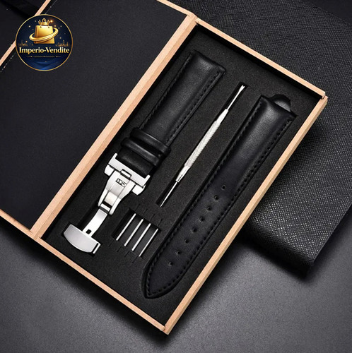 Cinturino orologio pelle nera - cinturino,