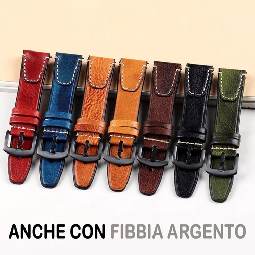 Cinturino orologio pelle verde